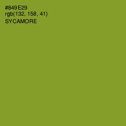 #849E29 - Sycamore Color Image