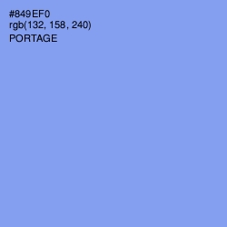 #849EF0 - Portage Color Image
