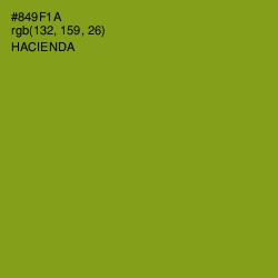 #849F1A - Hacienda Color Image