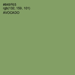 #849F65 - Avocado Color Image