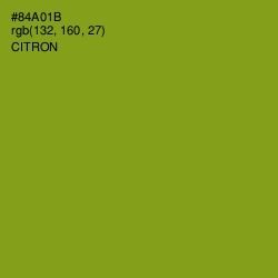 #84A01B - Citron Color Image