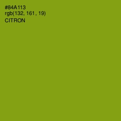 #84A113 - Citron Color Image