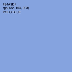 #84A3DF - Polo Blue Color Image