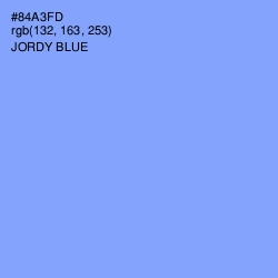 #84A3FD - Jordy Blue Color Image