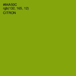 #84A50C - Citron Color Image
