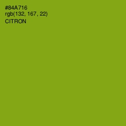 #84A716 - Citron Color Image
