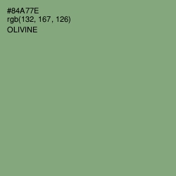 #84A77E - Olivine Color Image