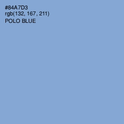 #84A7D3 - Polo Blue Color Image