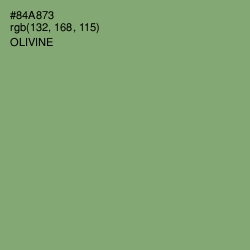 #84A873 - Olivine Color Image