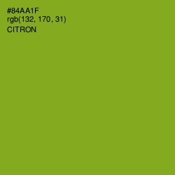 #84AA1F - Citron Color Image