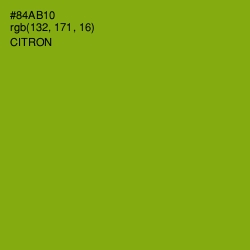 #84AB10 - Citron Color Image