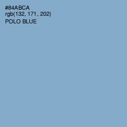 #84ABCA - Polo Blue Color Image