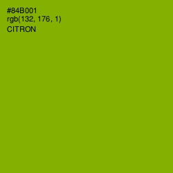 #84B001 - Citron Color Image