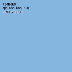 #84B6E0 - Jordy Blue Color Image