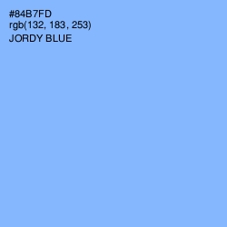 #84B7FD - Jordy Blue Color Image