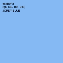 #84B9F3 - Jordy Blue Color Image