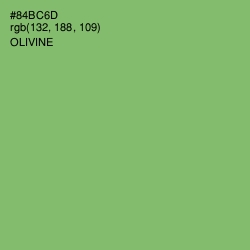 #84BC6D - Olivine Color Image