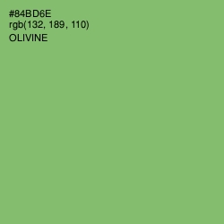#84BD6E - Olivine Color Image