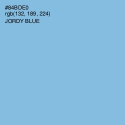 #84BDE0 - Jordy Blue Color Image