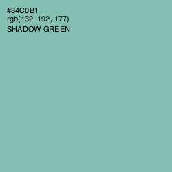 #84C0B1 - Shadow Green Color Image