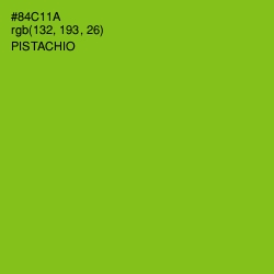 #84C11A - Pistachio Color Image