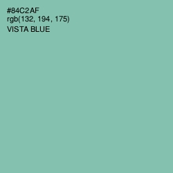 #84C2AF - Vista Blue Color Image