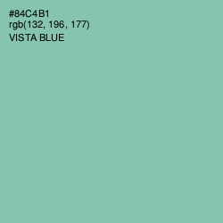 #84C4B1 - Vista Blue Color Image