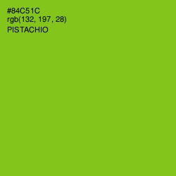 #84C51C - Pistachio Color Image
