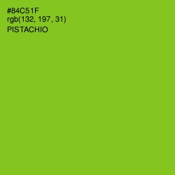 #84C51F - Pistachio Color Image