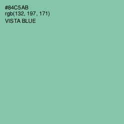 #84C5AB - Vista Blue Color Image