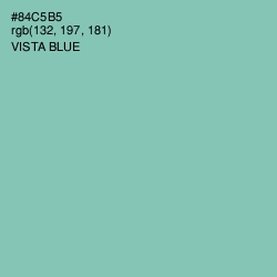 #84C5B5 - Vista Blue Color Image