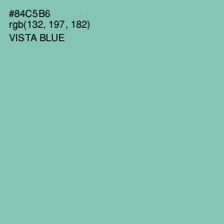 #84C5B6 - Vista Blue Color Image