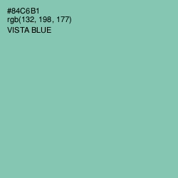 #84C6B1 - Vista Blue Color Image