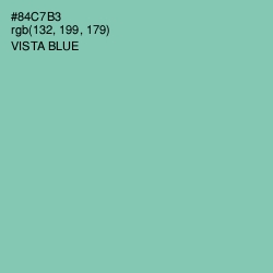 #84C7B3 - Vista Blue Color Image