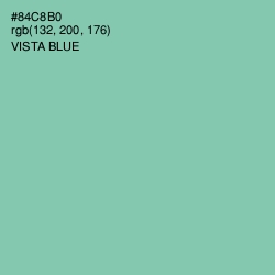 #84C8B0 - Vista Blue Color Image