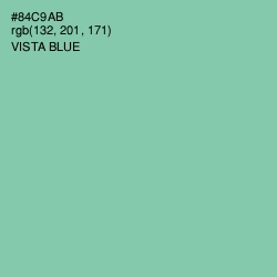 #84C9AB - Vista Blue Color Image