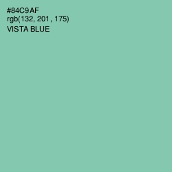 #84C9AF - Vista Blue Color Image