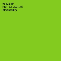 #84CB1F - Pistachio Color Image