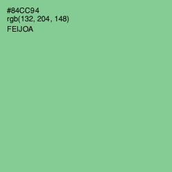 #84CC94 - Feijoa Color Image