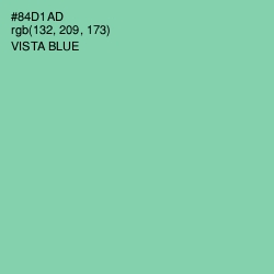 #84D1AD - Vista Blue Color Image
