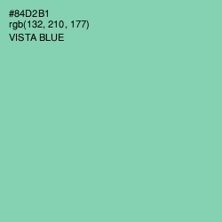 #84D2B1 - Vista Blue Color Image