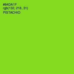#84DA1F - Pistachio Color Image