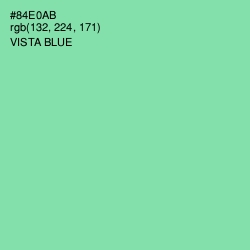 #84E0AB - Vista Blue Color Image