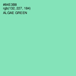 #84E3B8 - Algae Green Color Image