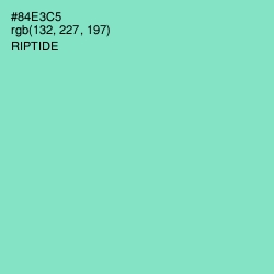 #84E3C5 - Riptide Color Image