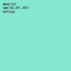 #84E7CF - Riptide Color Image