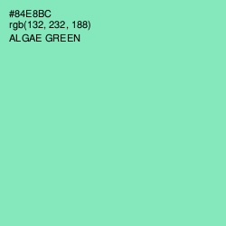#84E8BC - Algae Green Color Image
