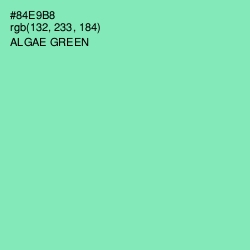 #84E9B8 - Algae Green Color Image