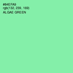 #84EFA9 - Algae Green Color Image