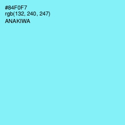 #84F0F7 - Anakiwa Color Image